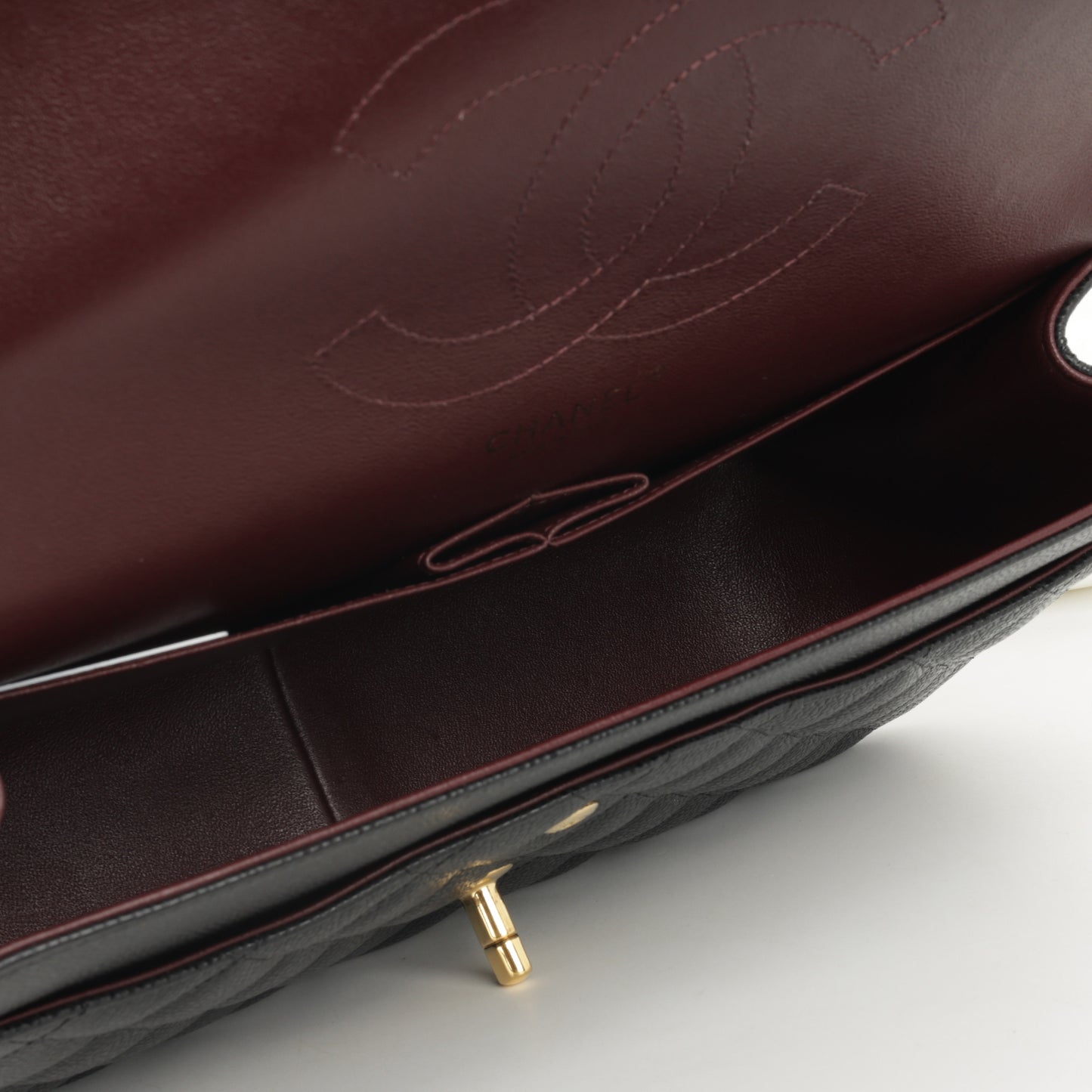 Chanel Classic Flap Bag - Jumbo Black Caviar | Gold Hardware