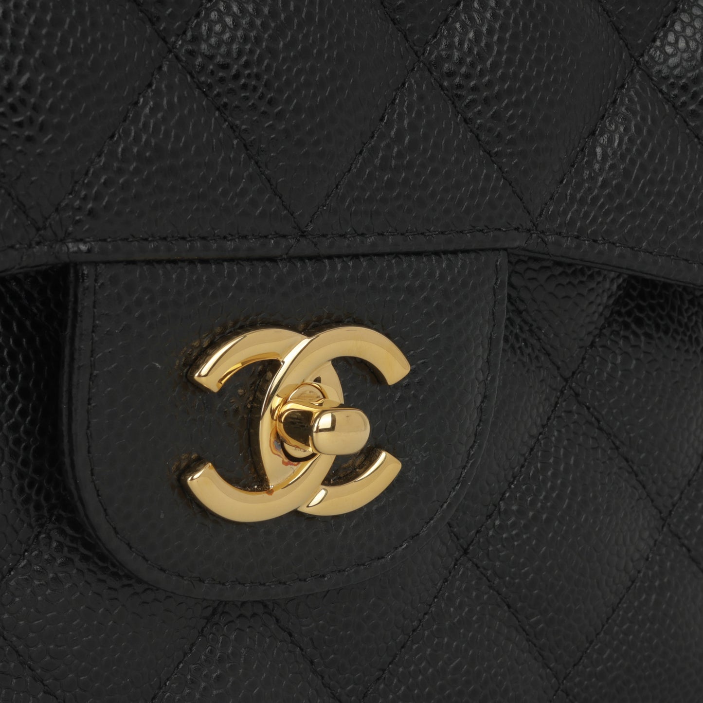 Chanel Classic Flap Bag - Jumbo Black Caviar | Gold Hardware