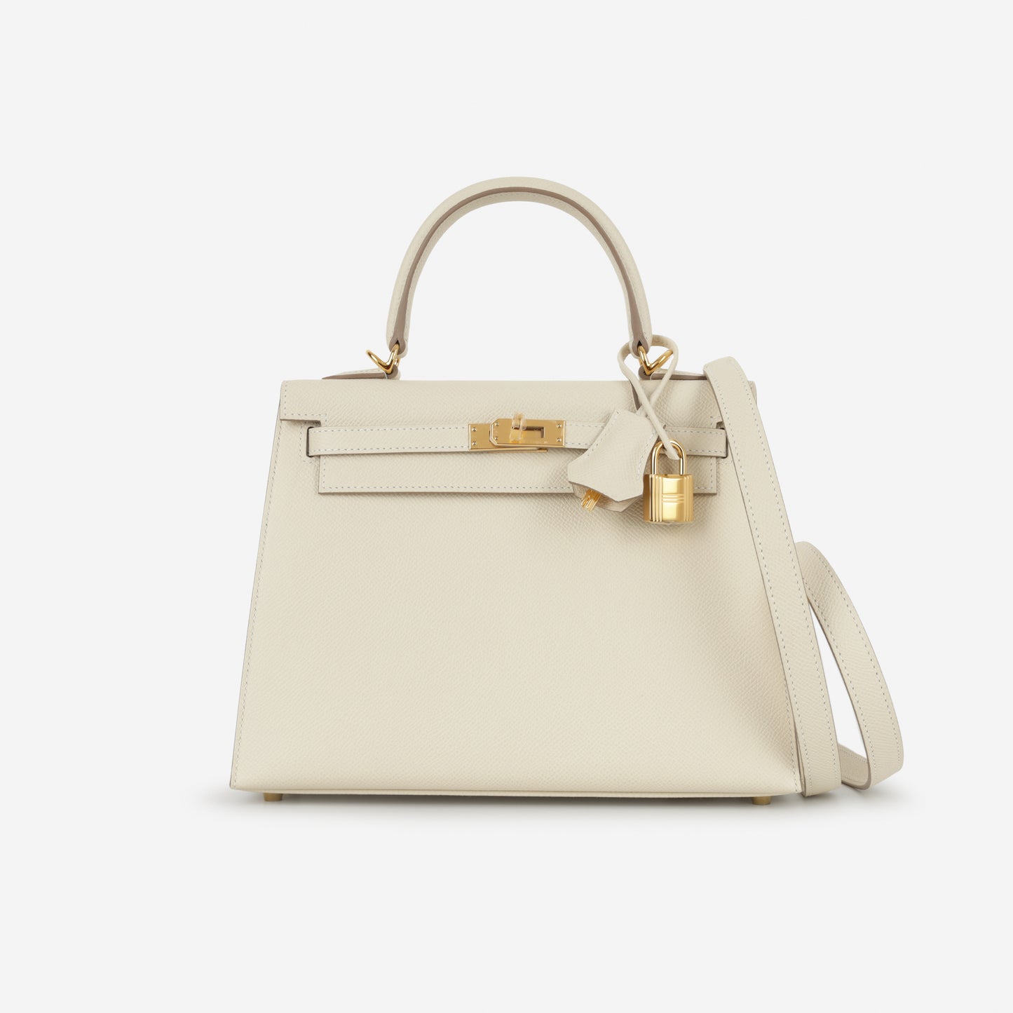 Hermès Kelly 25 - Craie Epsom | Gold Hardware