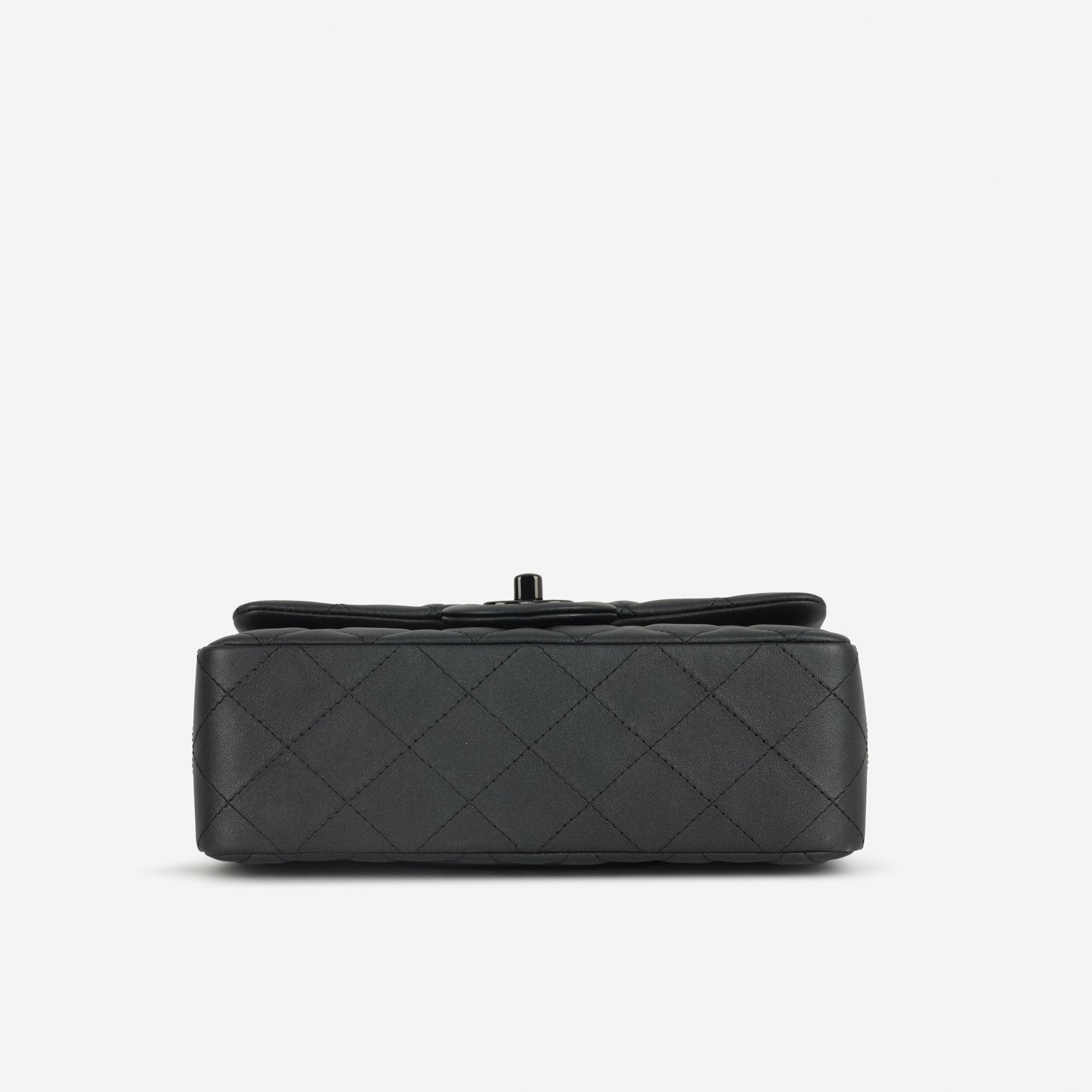 Chanel Mini Rectangular - So Black Iridescent Lambskin