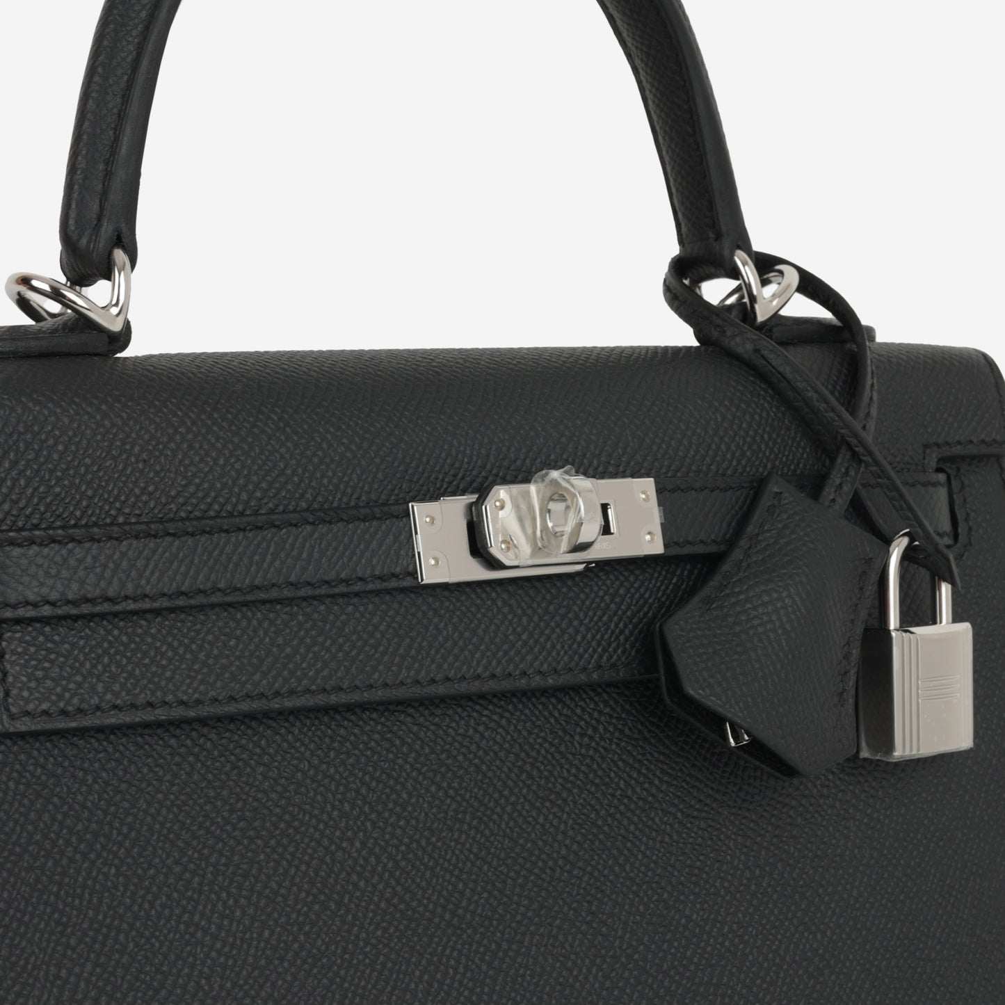Hermès Kelly 25 - Black Epsom | Palladium Hardware