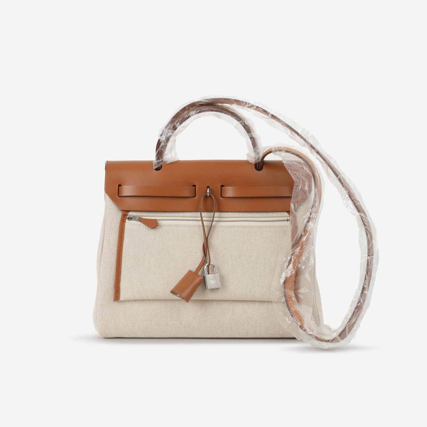 Hermès Herbag 31 - Chaine D'ancre Ecru / Fauve Hunter | Palladium Hardware