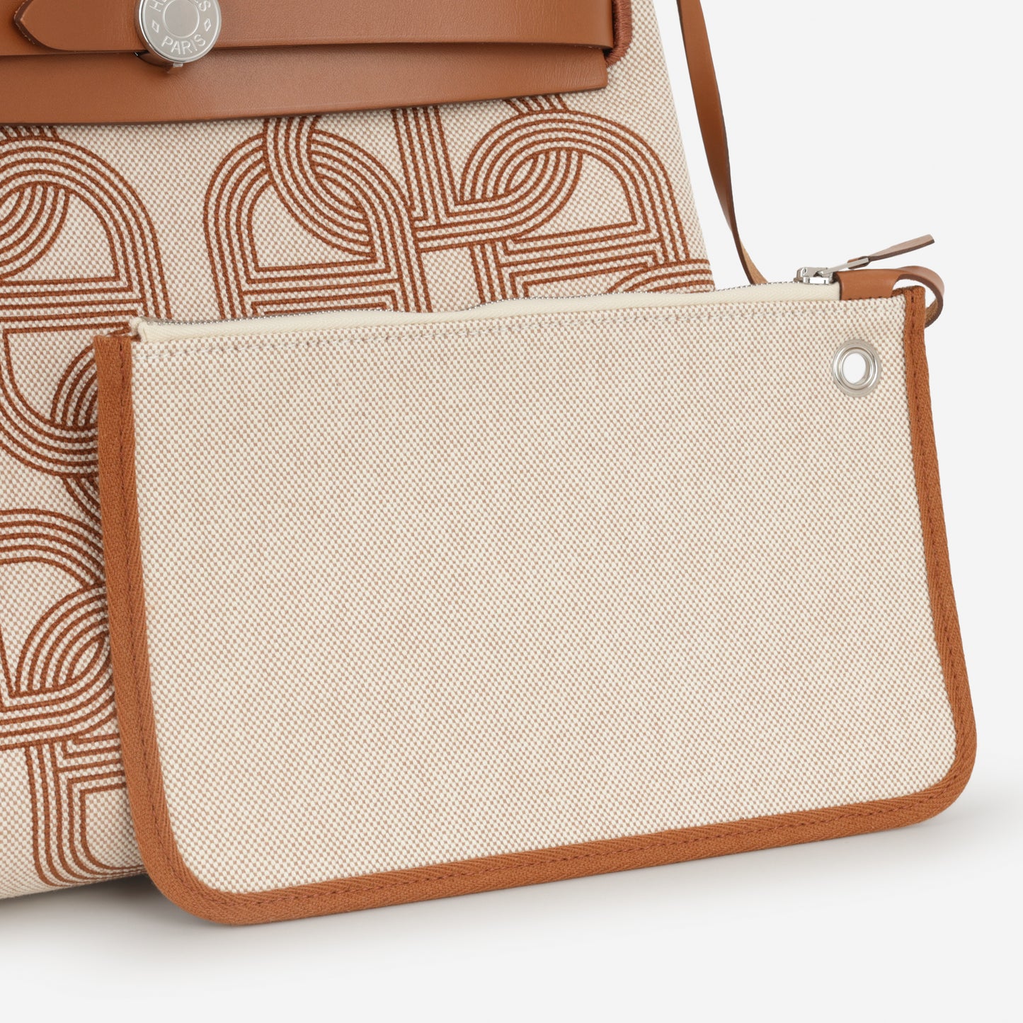 Hermès Herbag 31 - Chaine D'ancre Ecru / Fauve Hunter | Palladium Hardware