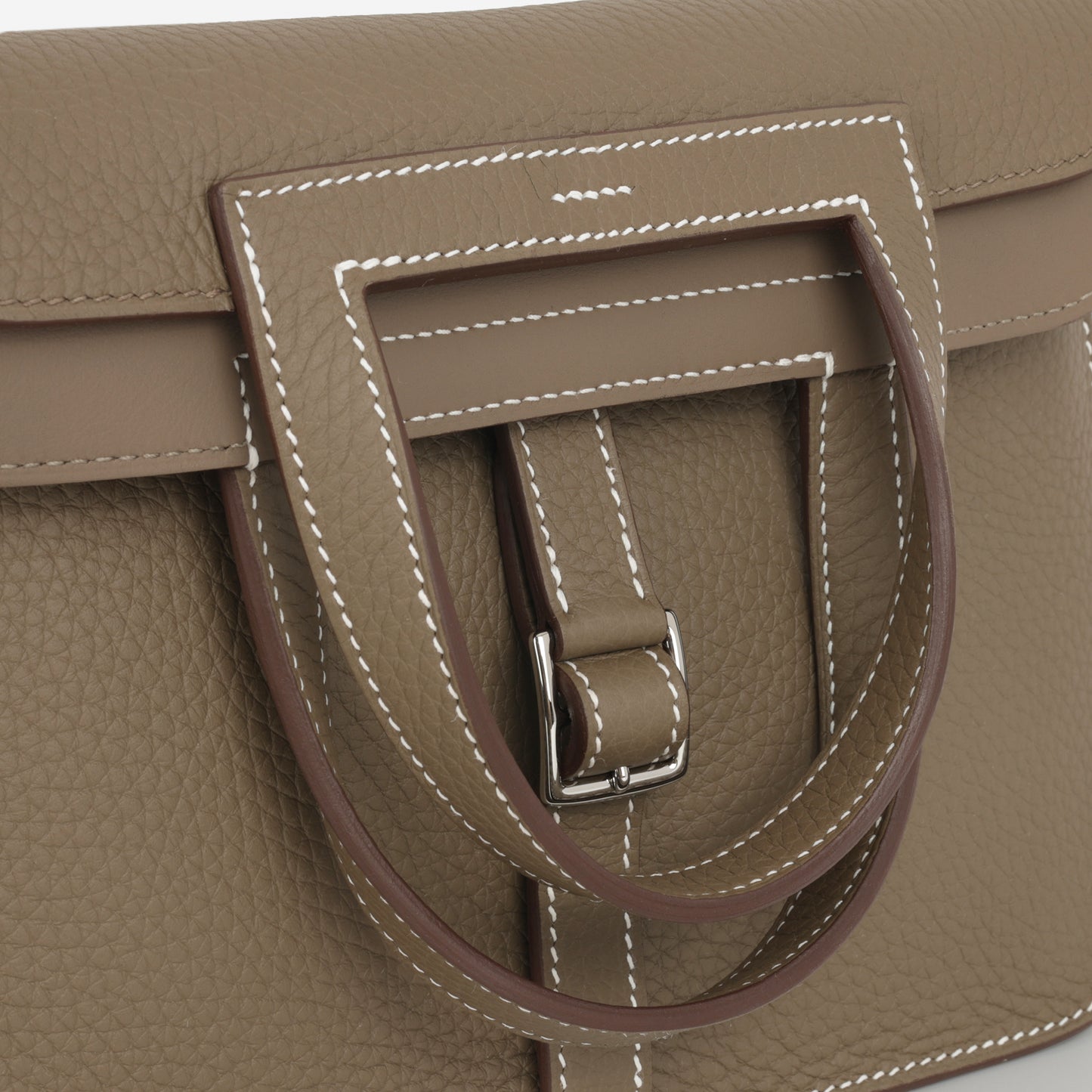 Hermès Halzan 25 - Etoupe Clemence | Palladium Hardware