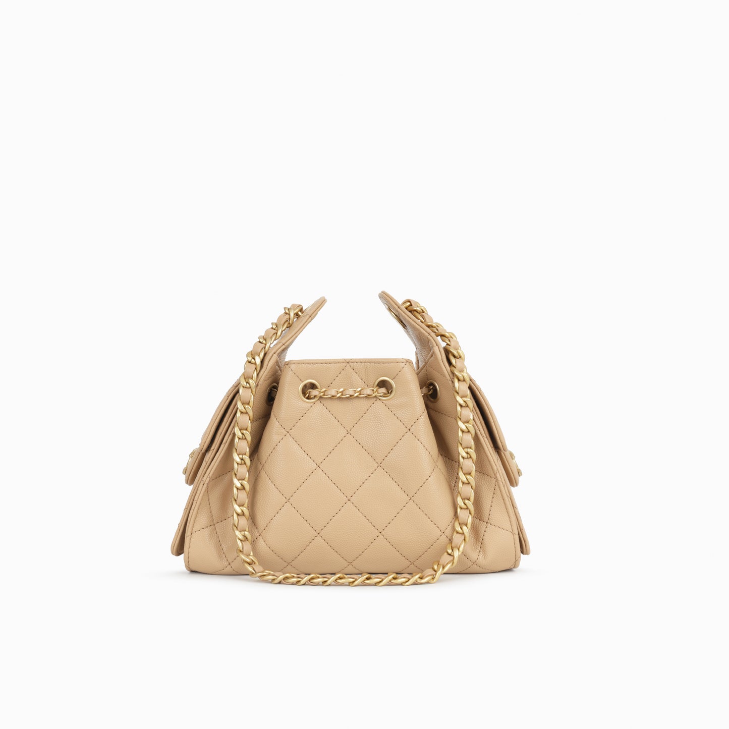 Chanel Mini 25 Hobo - Beige Caviar | Gold Hardware
