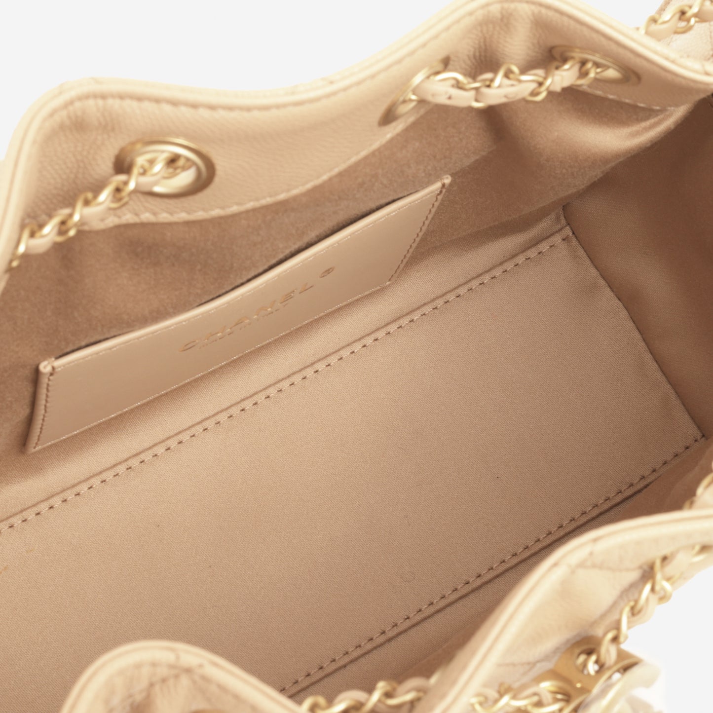 Chanel Mini 25 Hobo - Beige Caviar | Gold Hardware