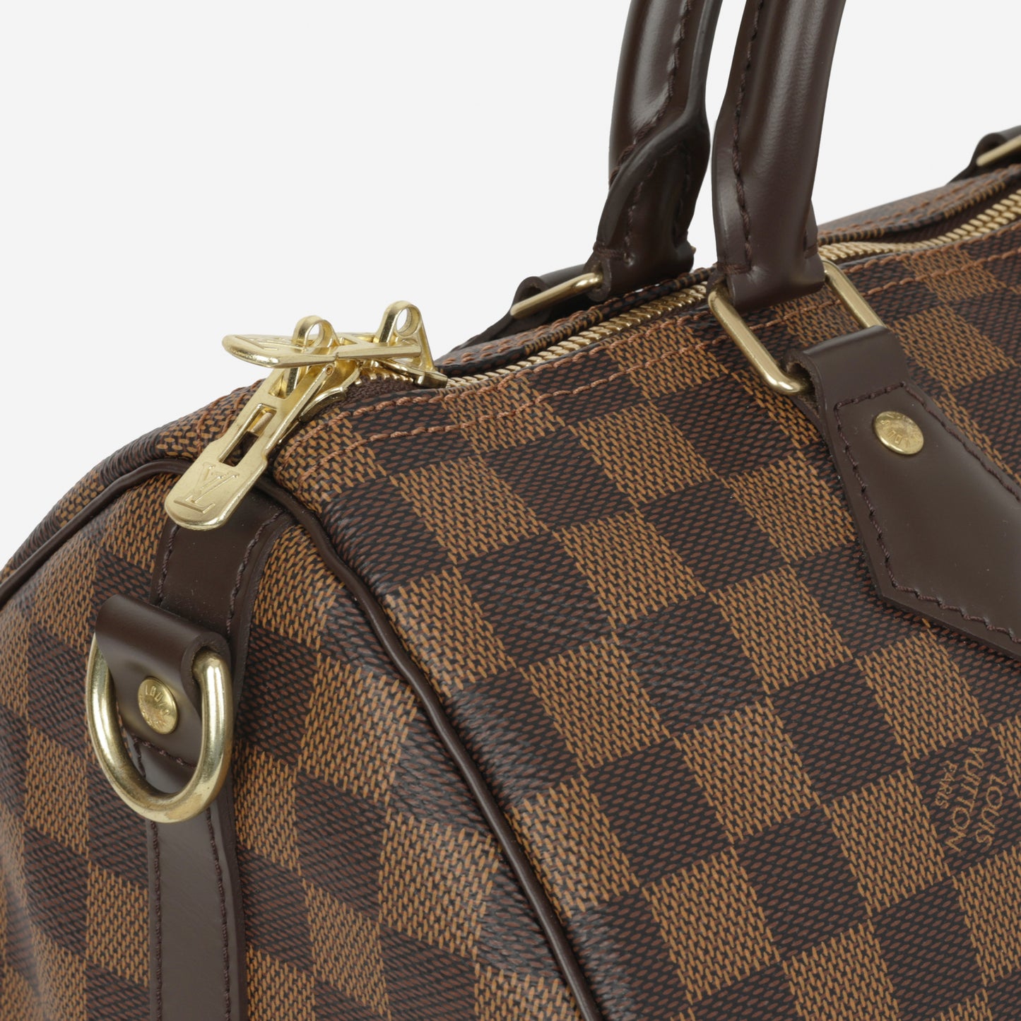 Louis Vuitton Speedy 30 Bandouliere - Damier Ebene | Gold Hardware