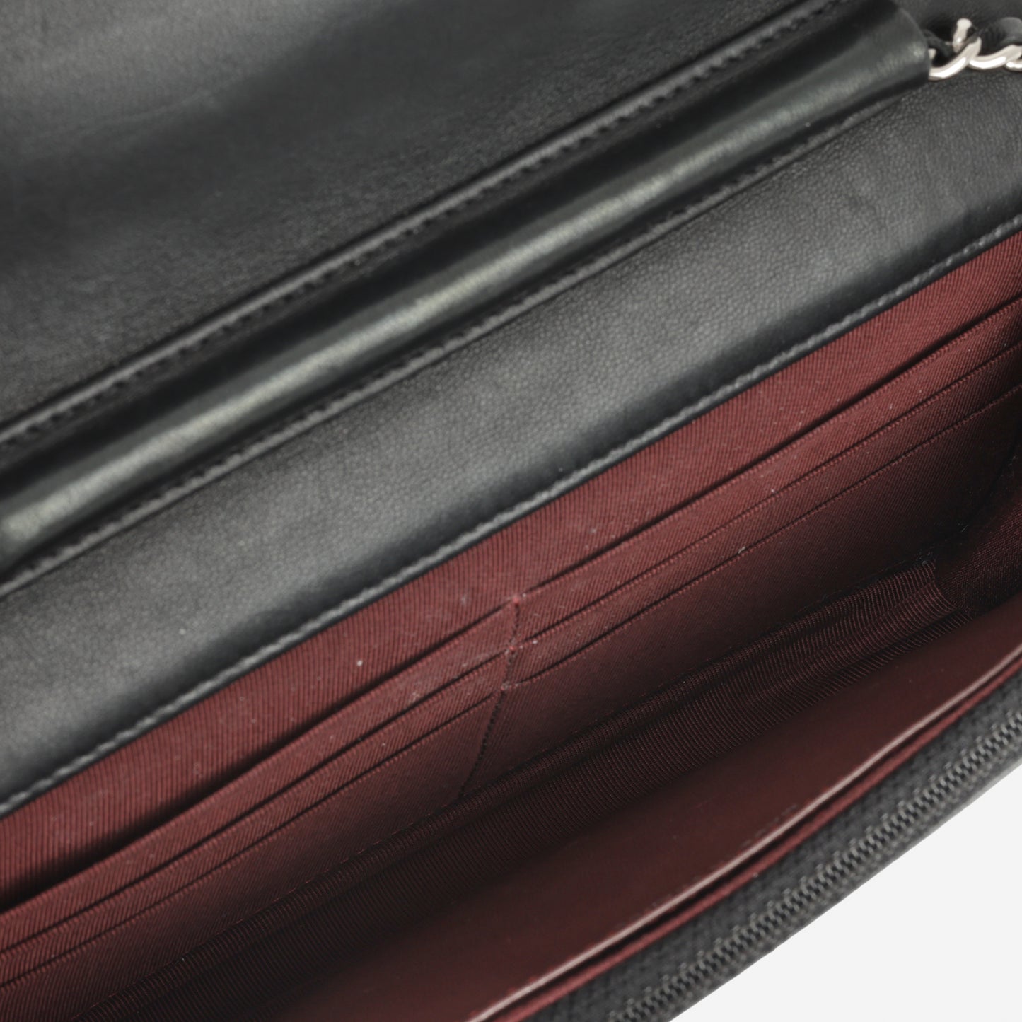 Chanel Classic Wallet on Chain - Black Lambskin | Silver Hardware