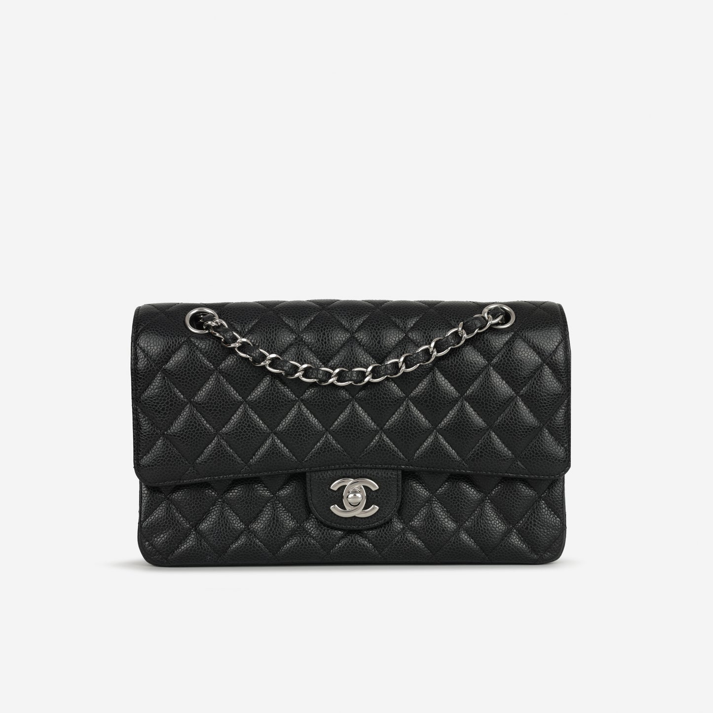 Chanel Medium Classic Flap - Black Caviar | Silver Hardware (2014)