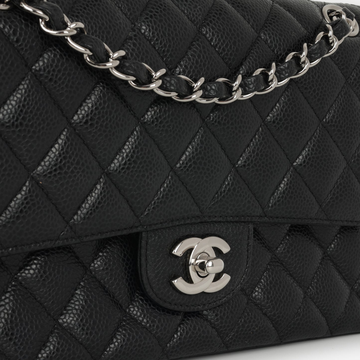 Chanel Medium Classic Flap - Black Caviar | Silver Hardware (2014)
