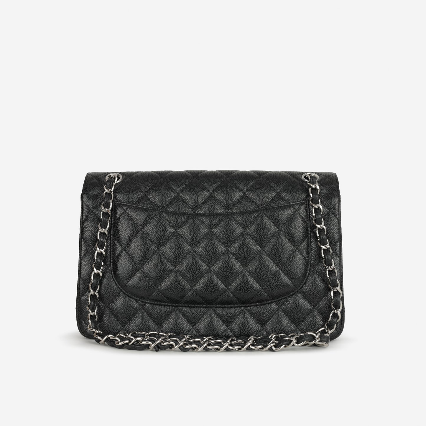 Chanel Classic Flap Bag - Jumbo Black Caviar | Silver Hardware