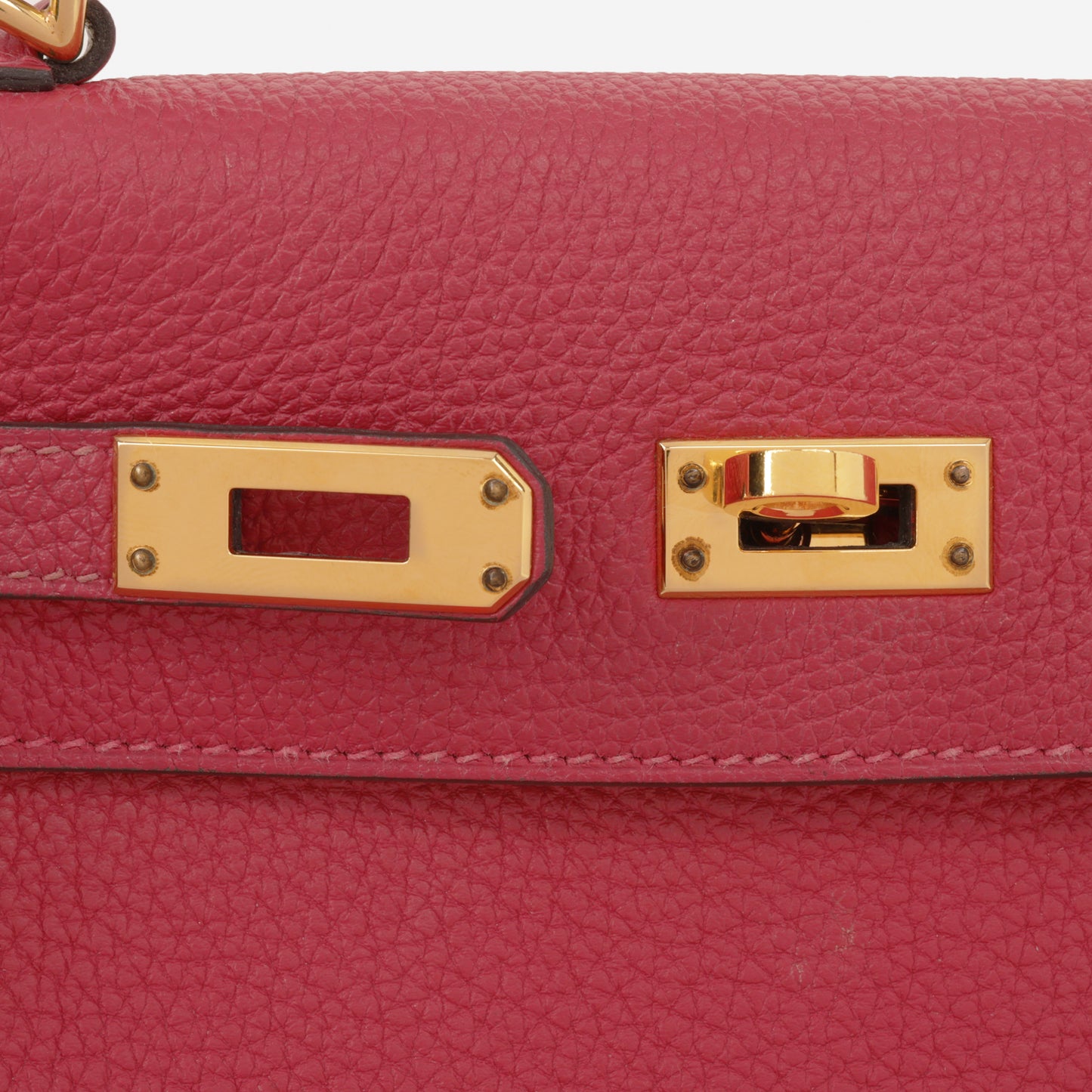 Hermès Kelly 25 - Framboise Togo | Gold Hardware