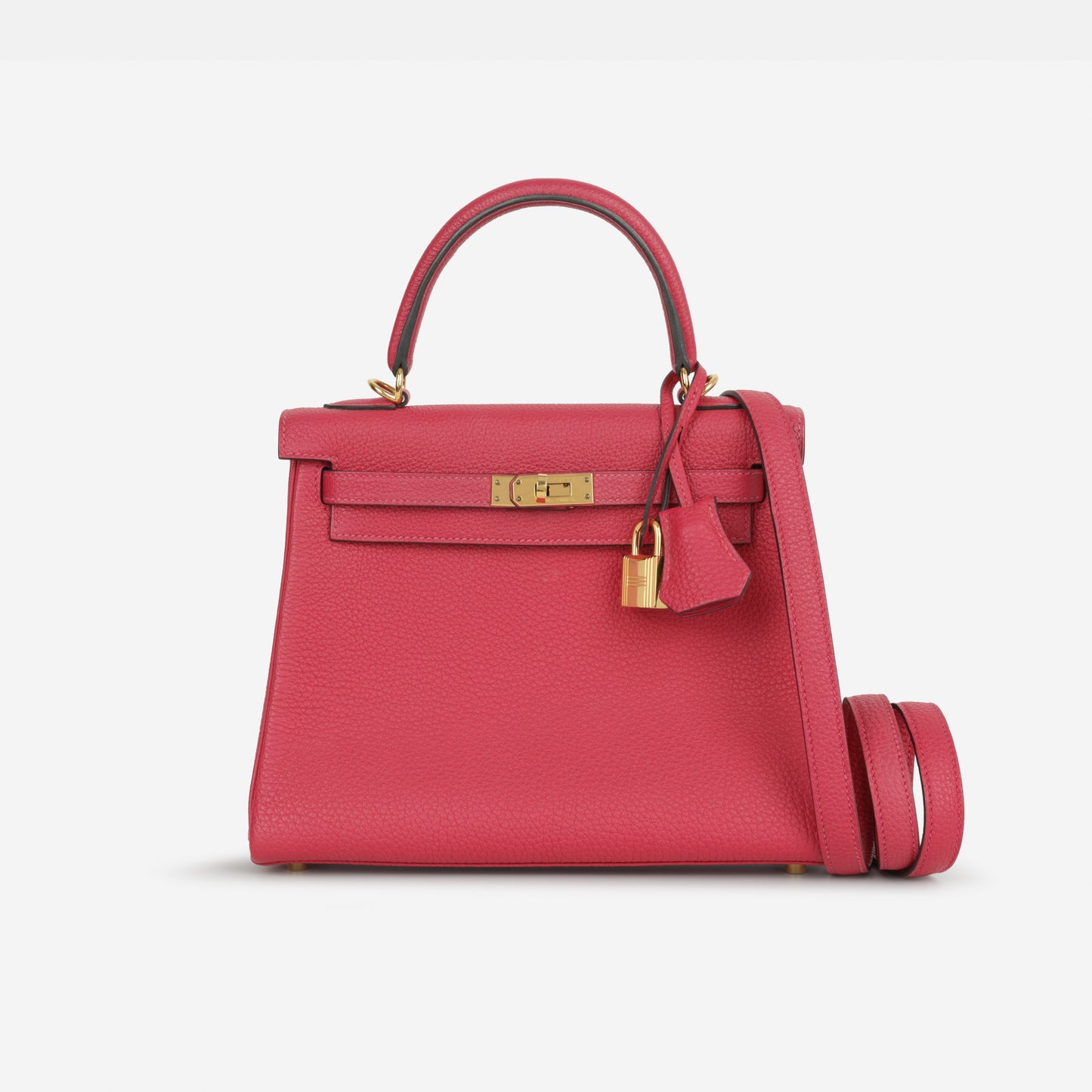 Hermès Kelly 25 - Framboise Togo | Gold Hardware
