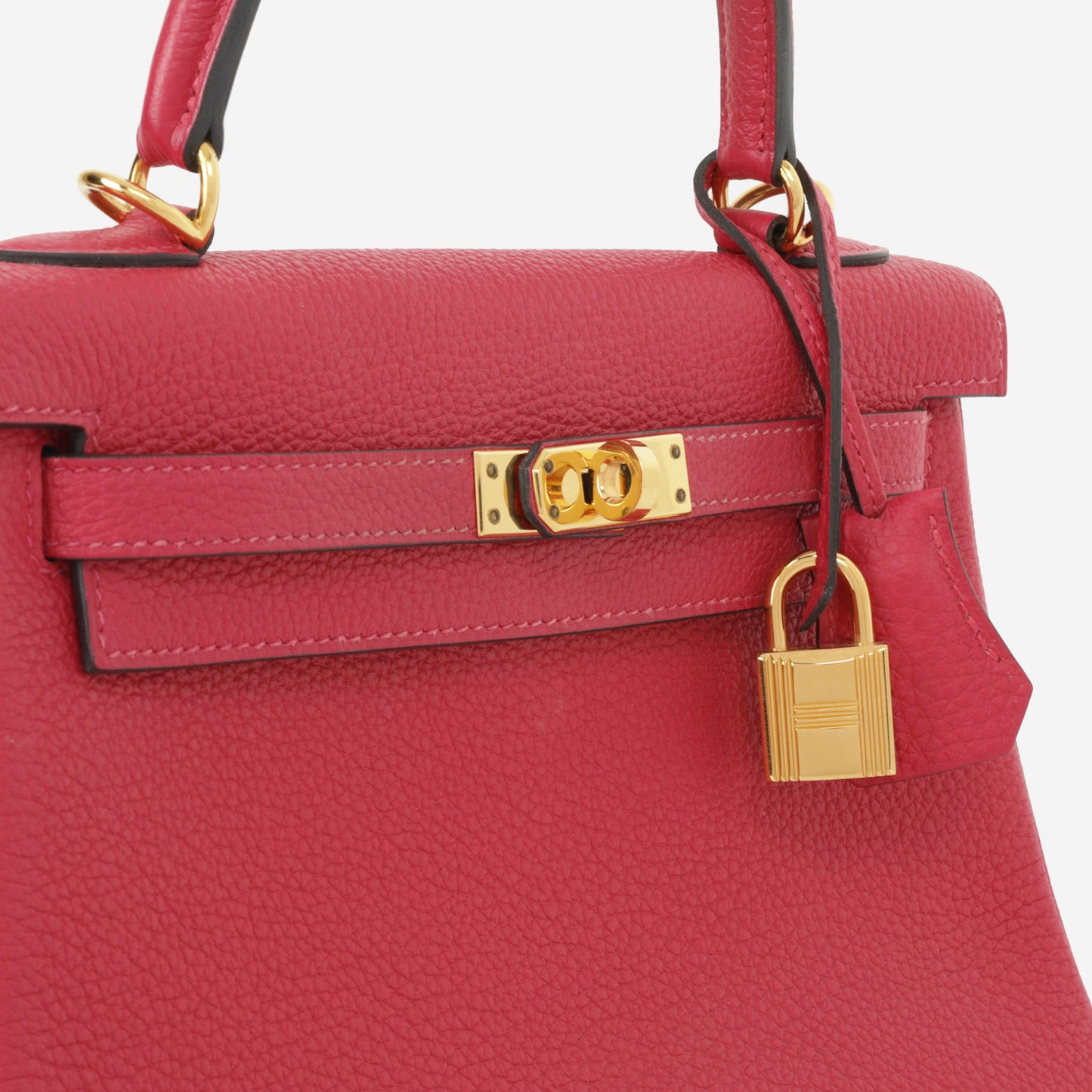 Hermès Kelly 25 - Framboise Togo | Gold Hardware