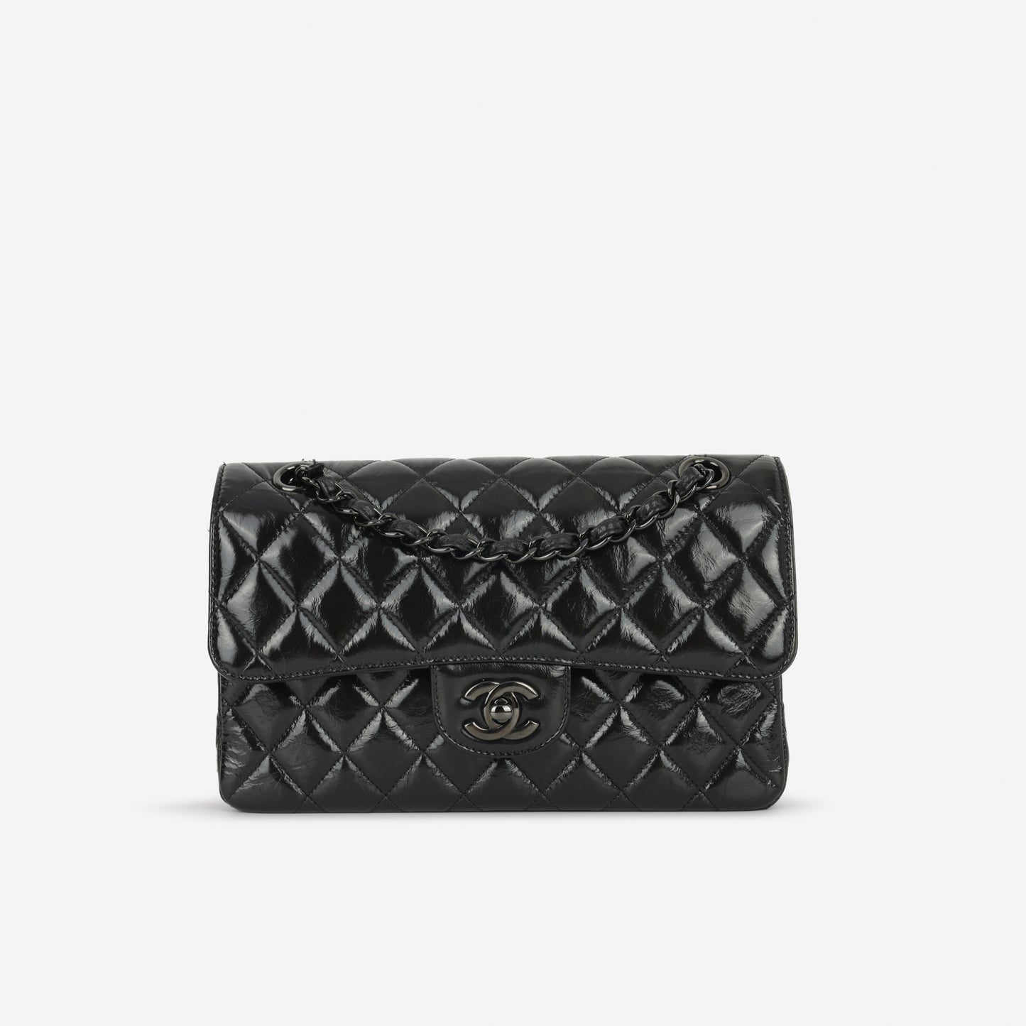 Chanel Small Classic Flap - So Black Patent Calfskin