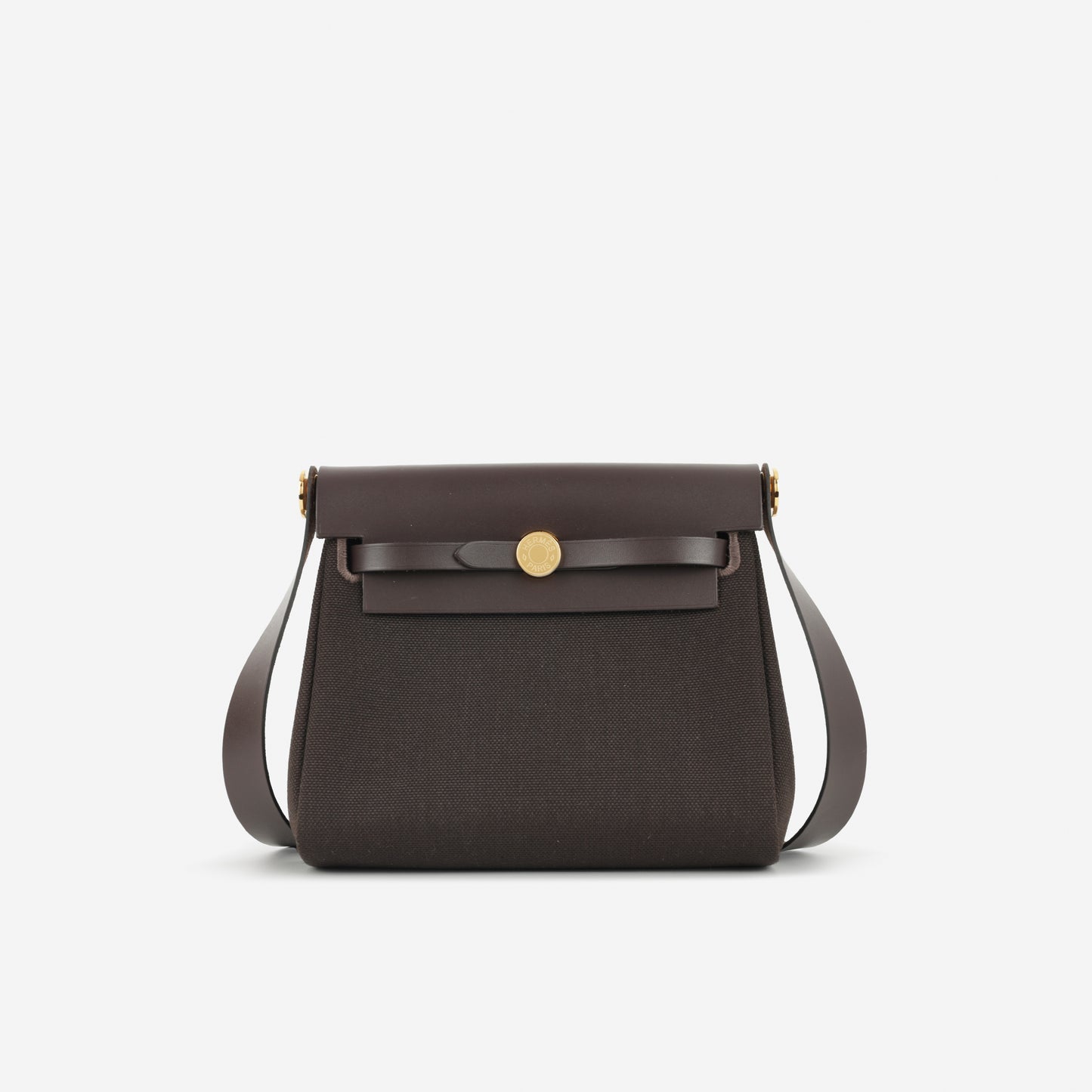 Hermès Herbag 20 - Ebene Toile / Hunter | Gold Hardware