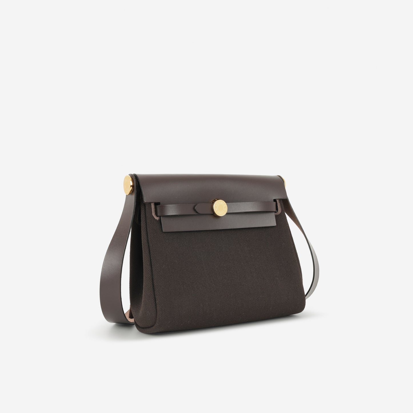 Hermès Herbag 20 - Ebene Toile / Hunter | Gold Hardware