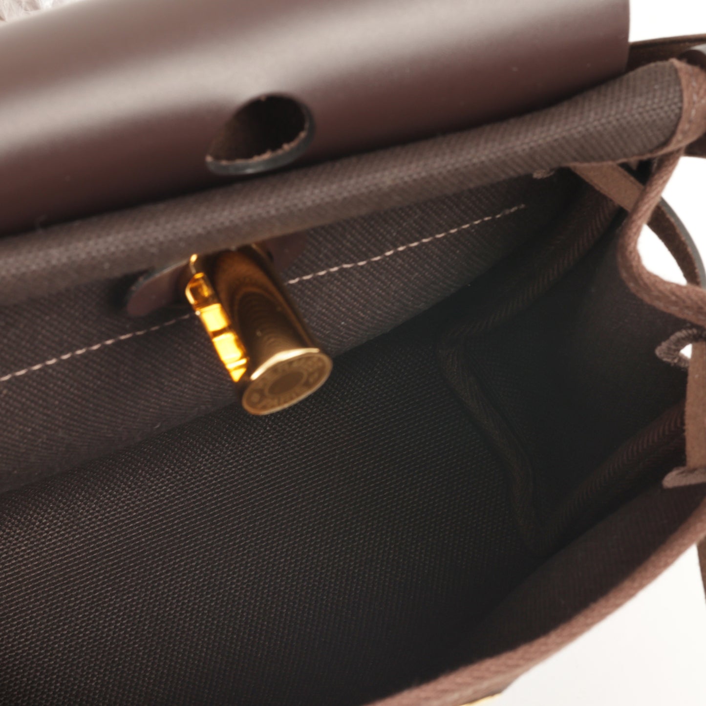 Hermès Herbag 20 - Ebene Toile / Hunter | Gold Hardware