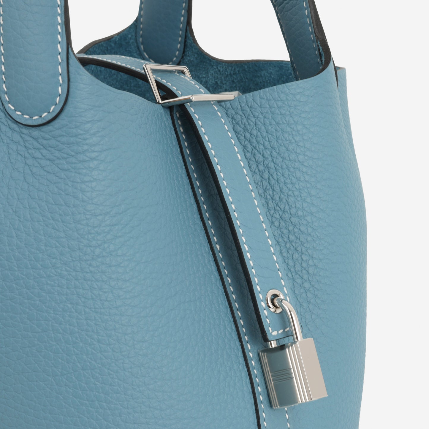 Hermès Picotin 18 - New Blue Jean Clemence | Palladium Hardware