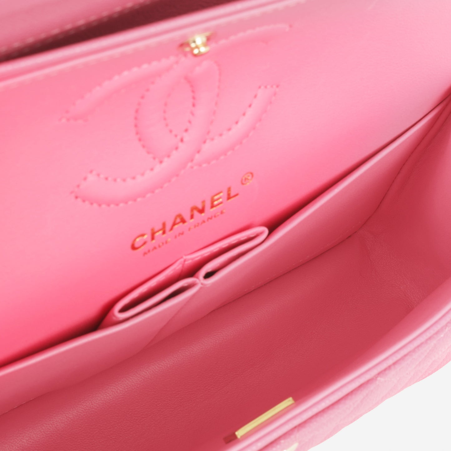 Chanel Small Classic Flap - Bubblegum Pink Caviar | Champagne Gold Hardware