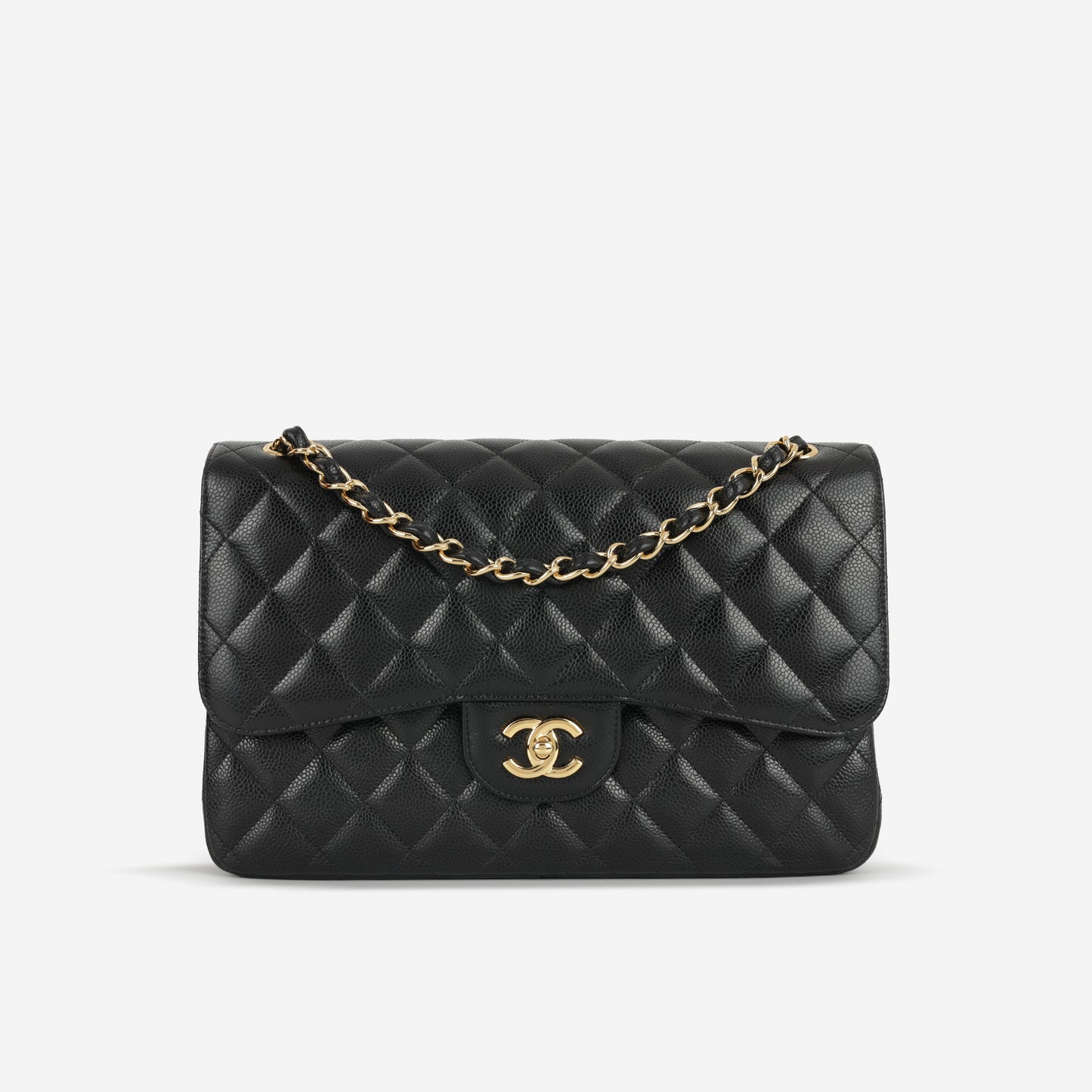 Chanel Classic Jumbo Double Flap - Black Caviar | Gold Hardware