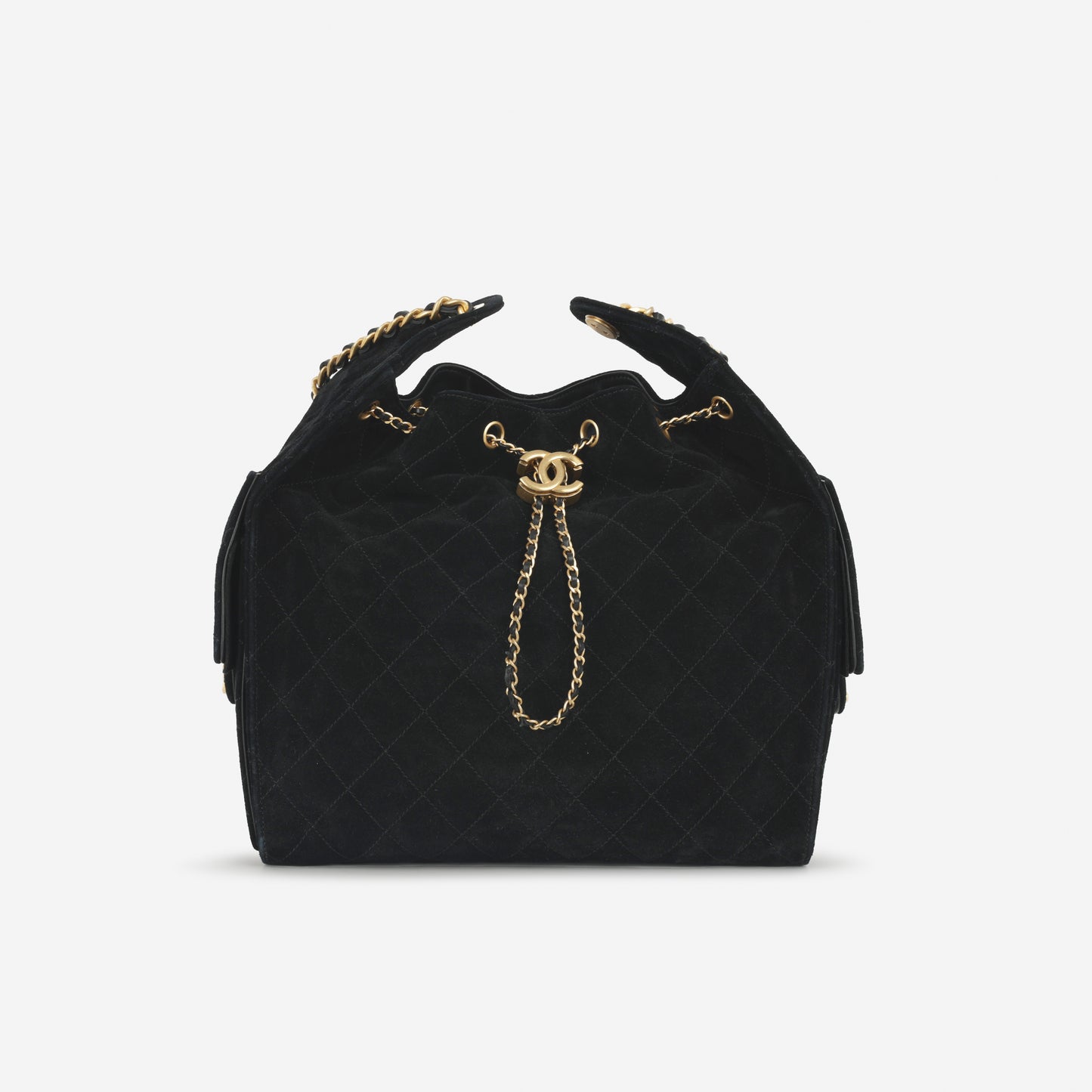 Chanel Medium 25 Hobo Bag - Black Suede | Gold Hardware