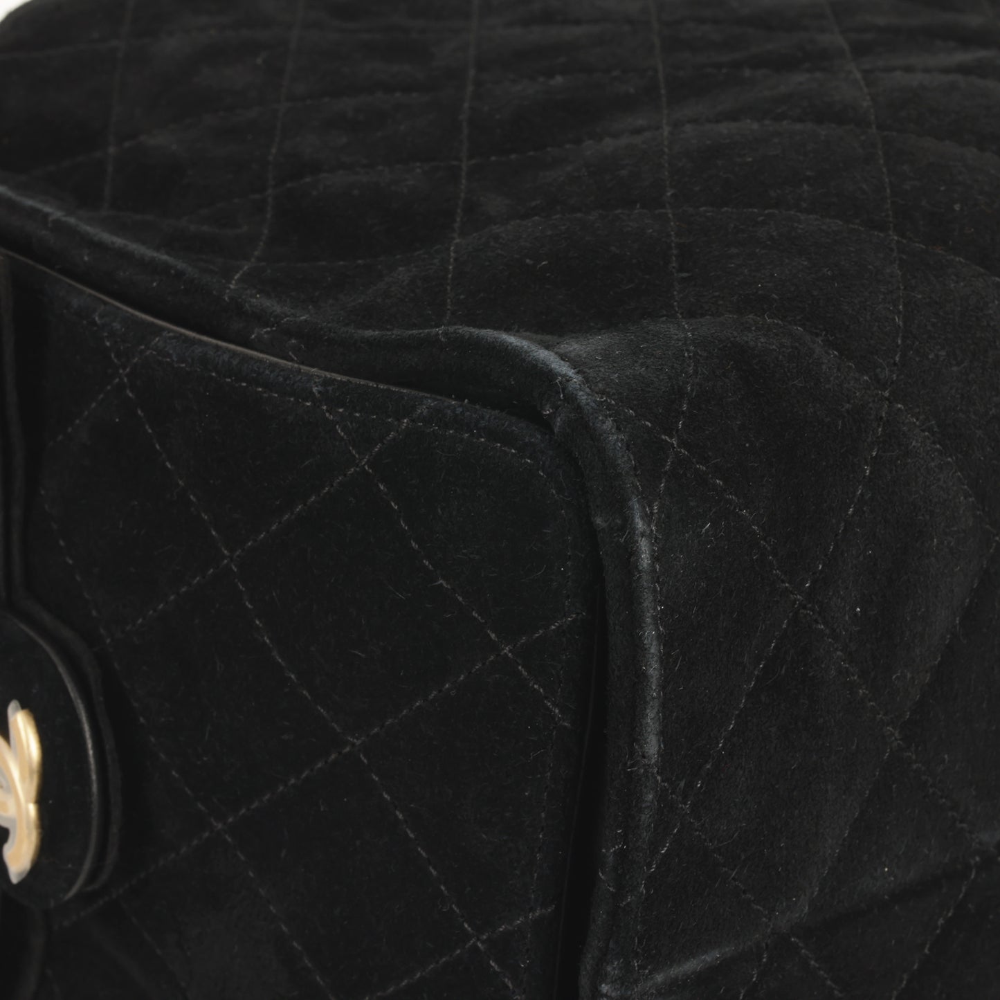 Chanel Medium 25 Hobo Bag - Black Suede | Gold Hardware