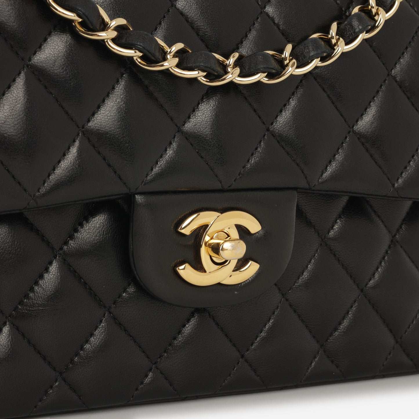 Chanel Small Classic Flap - Black Lambskin | Gold Hardware