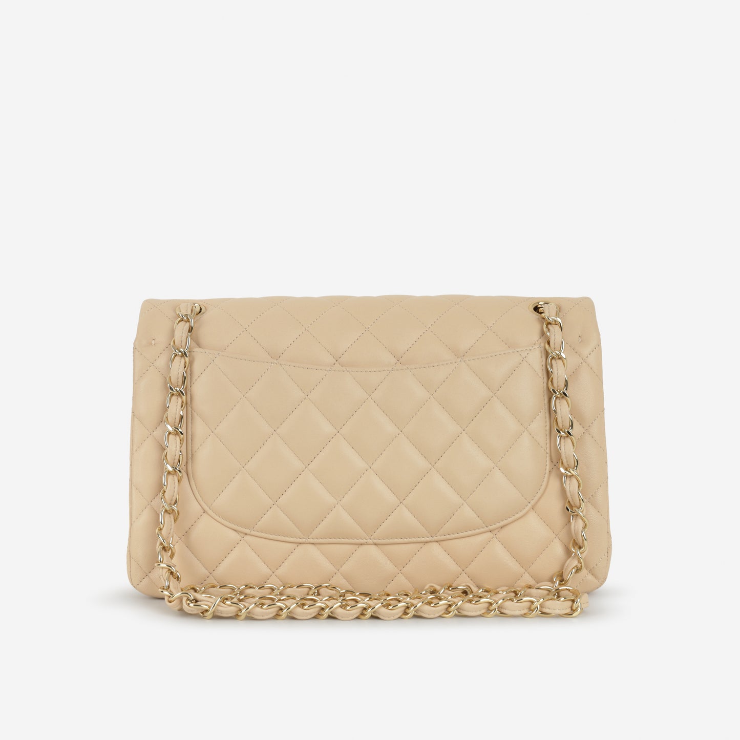 Chanel Classic Jumbo Double Flap - Beige Lambskin | Gold Hardware