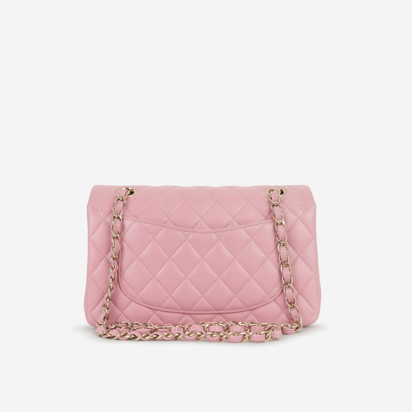 Chanel Small Classic Flap - Rose Fonce Caviar | Champagne Gold Hardware
