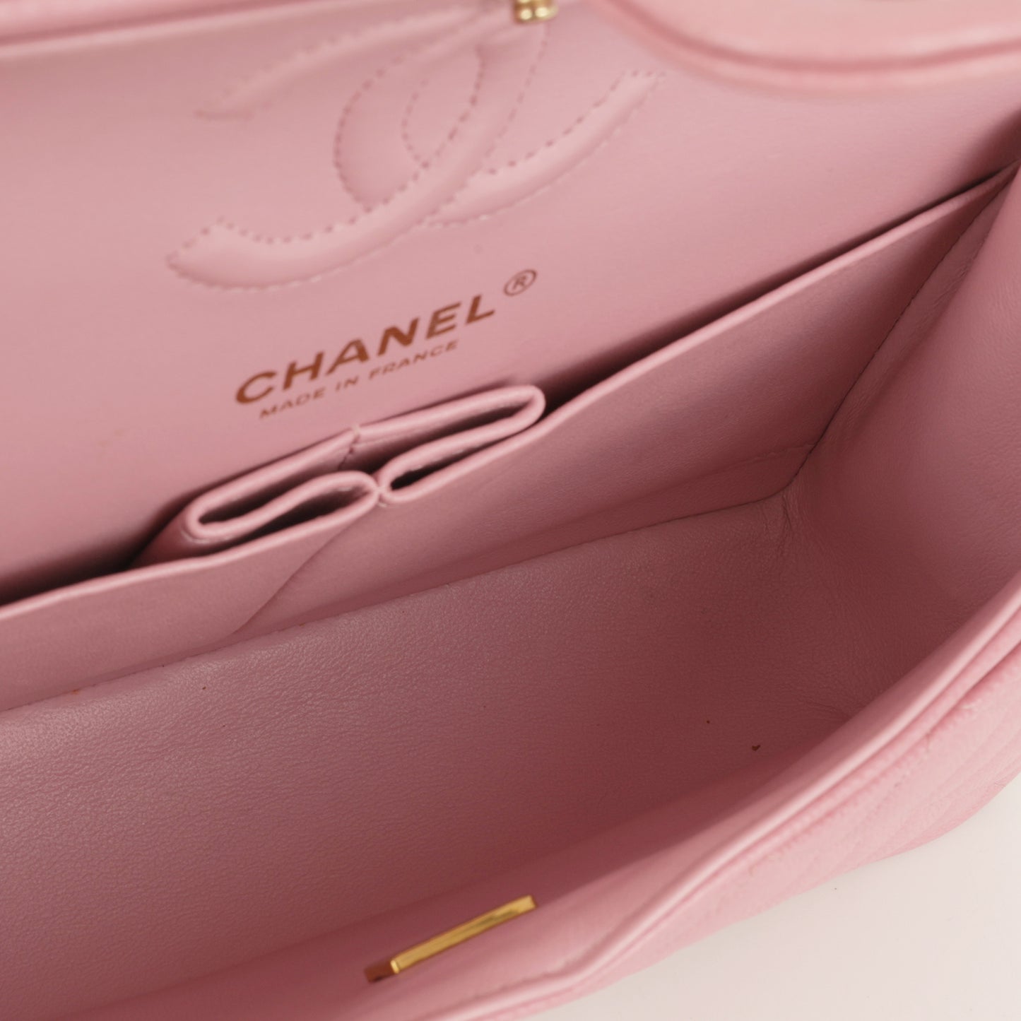 Chanel Small Classic Flap - Rose Fonce Caviar | Champagne Gold Hardware