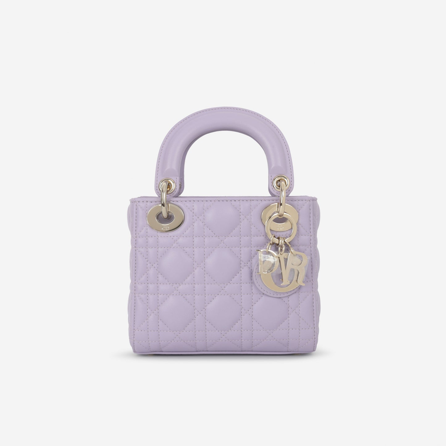 Dior Mini Lady Dior - Lilac Lambskin | Champagne Gold Hardware