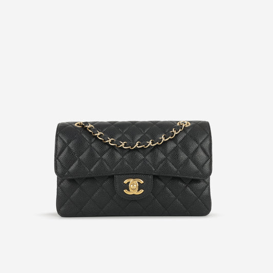 Chanel Small Classic Flap | Black Caviar | Gold Hardware