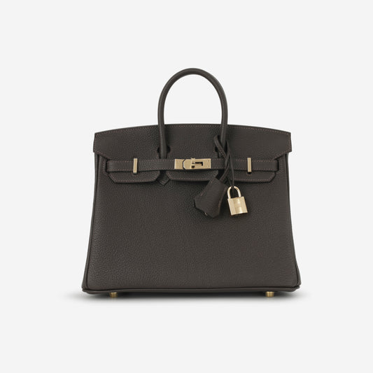 Hermès Birkin 25 - Bai Brun Togo | Permabrass Hardware