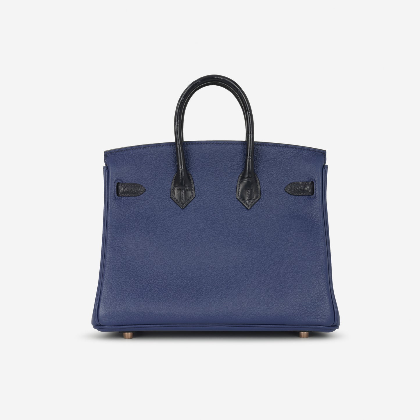Hermès Birkin 25 Touch - Bleu Saphir Novillo / Blue Marine Alligator | Rose Gold Hardware
