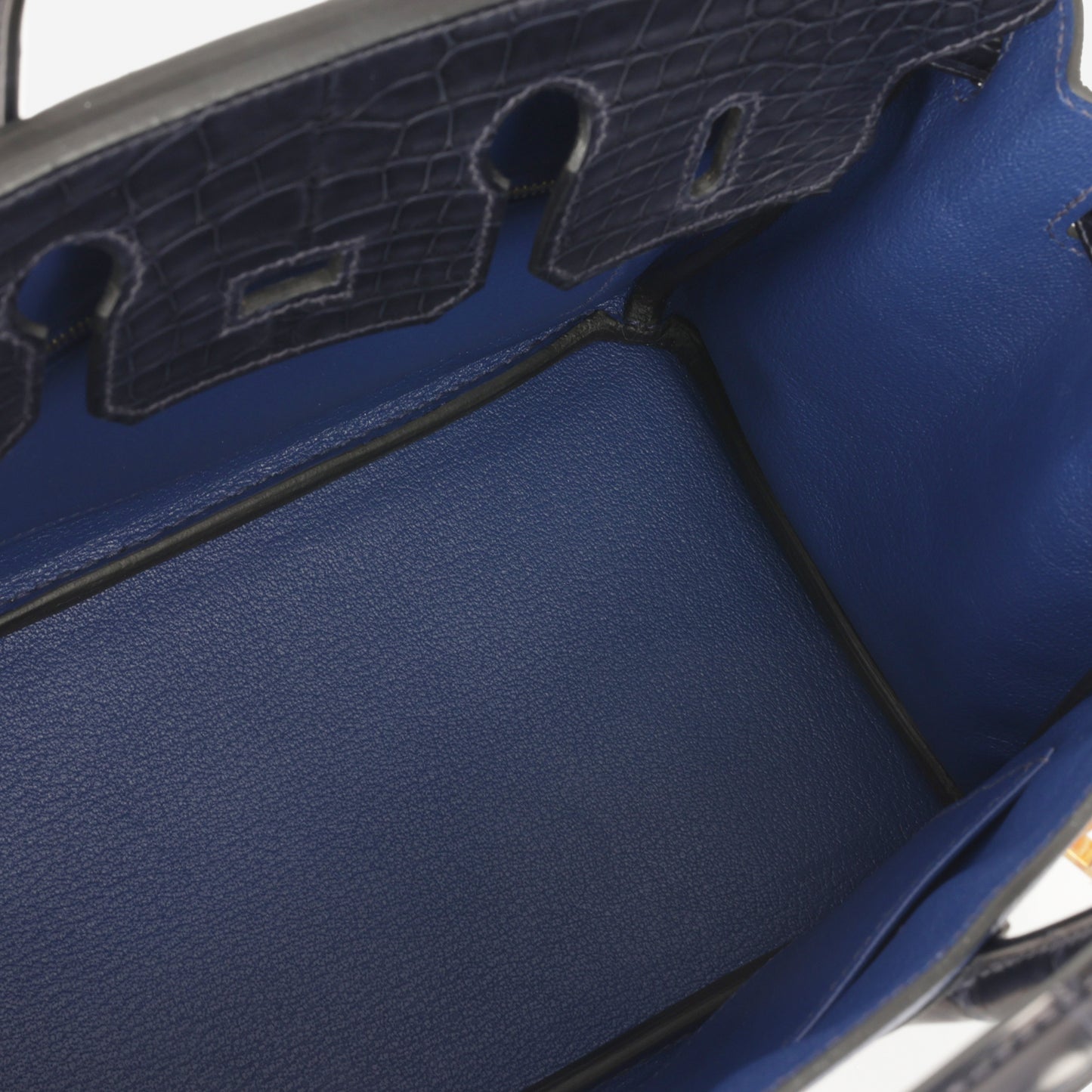 Hermès Birkin 25 Touch - Bleu Saphir Novillo / Blue Marine Alligator | Rose Gold Hardware