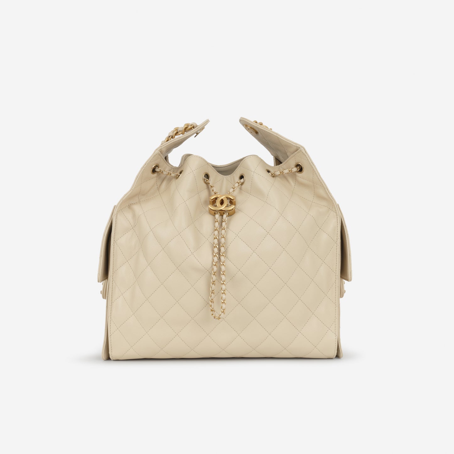 Chanel Medium 25 Hobo Bag - Beige Caviar | Gold Hardware