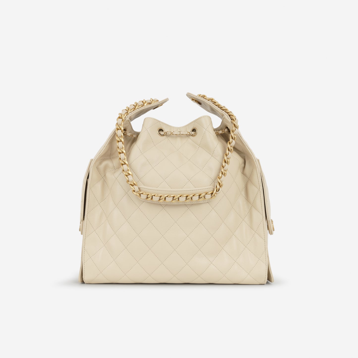 Chanel Medium 25 Hobo Bag - Beige Caviar | Gold Hardware