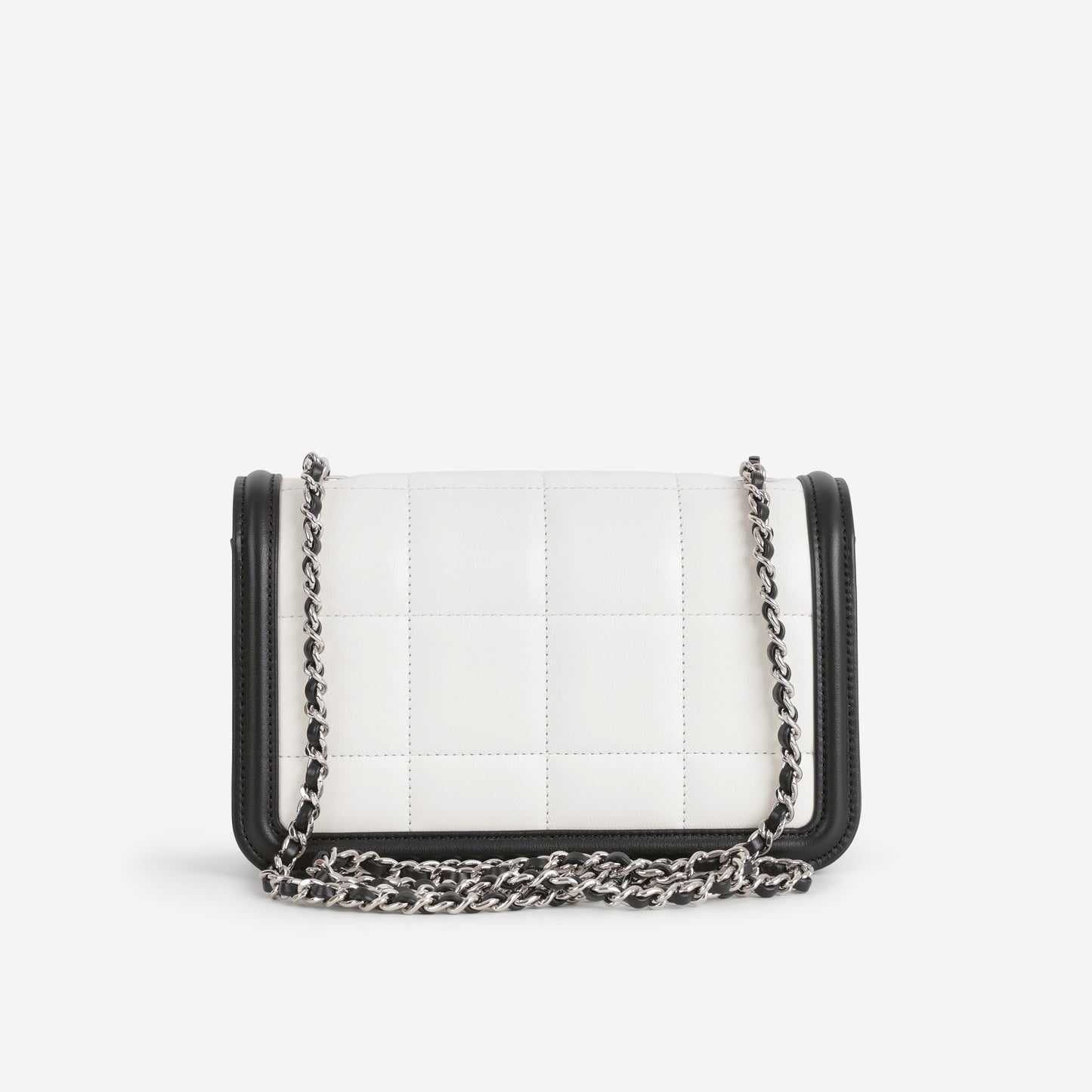 Chanel Cruise 2024/25 Mini Flap - Black & White | Silver Hardware