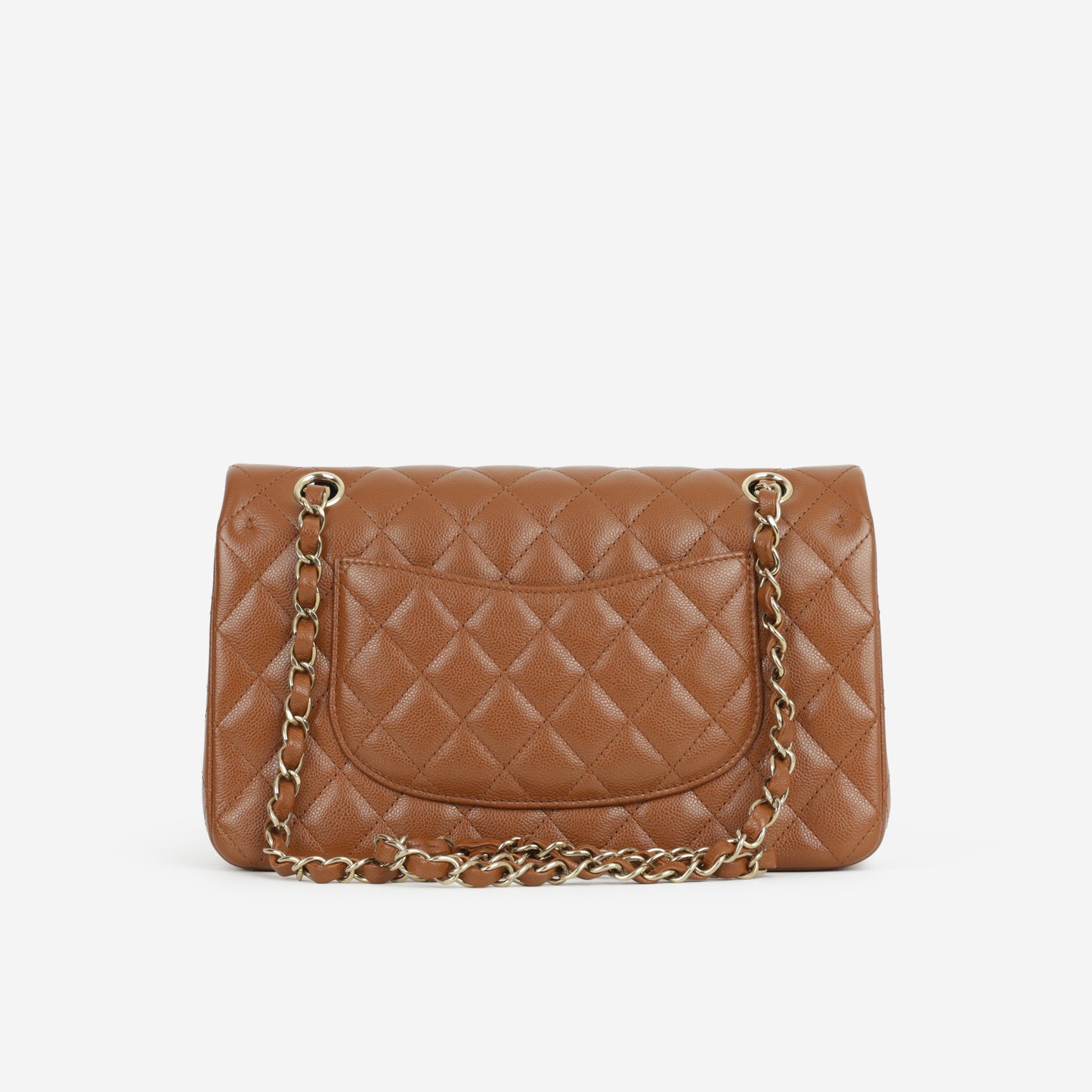 Chanel Medium Classic Flap - Tan Caviar | Champagne Gold Hardware - Bagista
