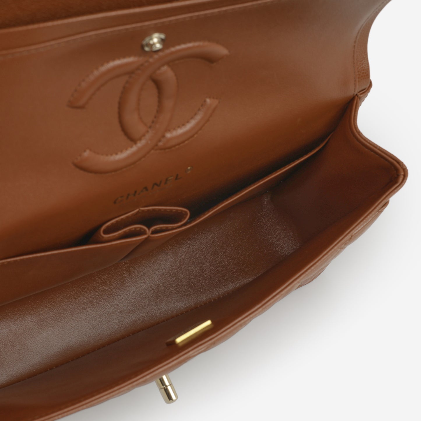 Chanel Medium Classic Flap - Tan Caviar | Champagne Gold Hardware - Bagista