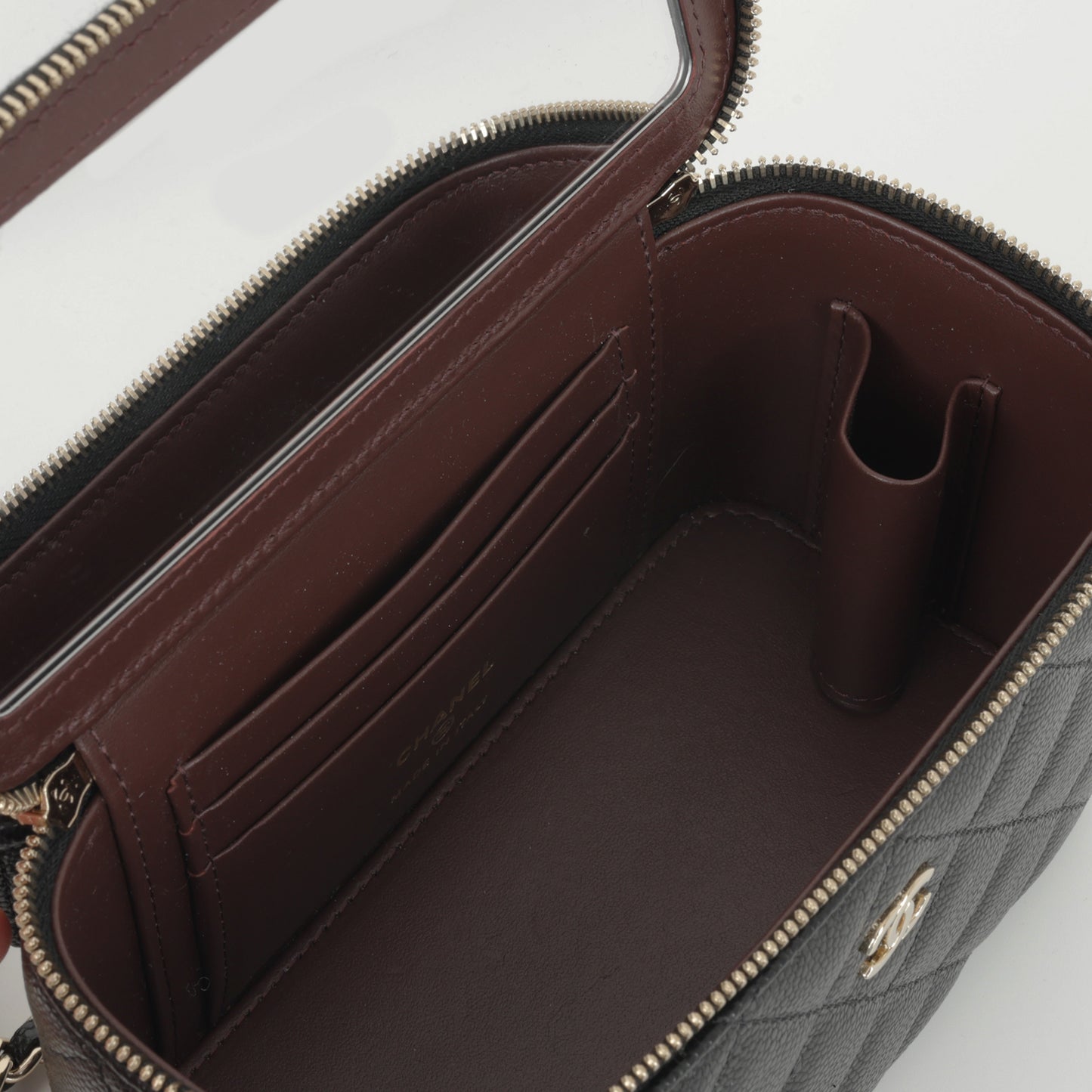 Chanel Small Vanity on Chain - Black Caviar | Champagne Gold Hardware