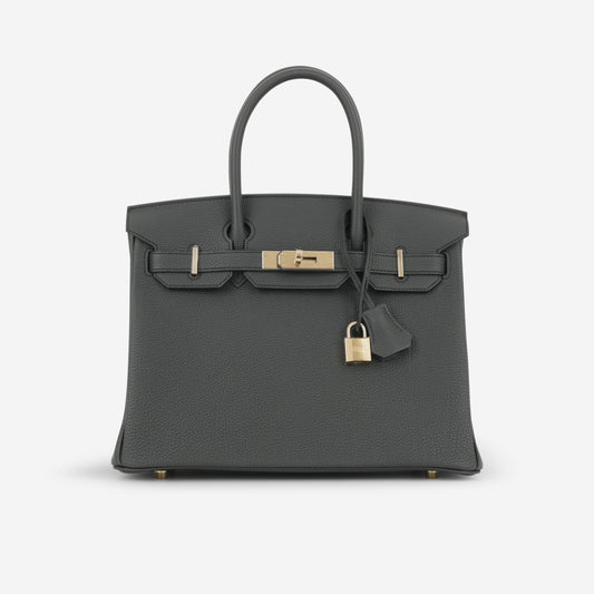 Hermès Birkin 30 - Plomb Togo | Permabrass Hardware - Bagista