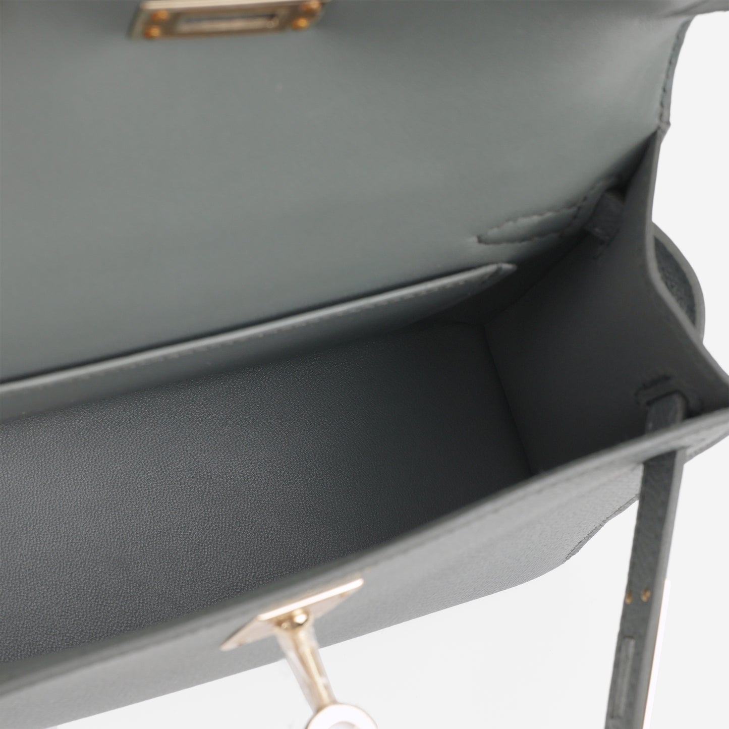 Hermès Mini Kelly - Vert Amande Epsom | Permabrass Hardware