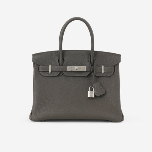 Hermès Birkin 30 - Bai Brun Togo | Palladium Hardware - Bagista