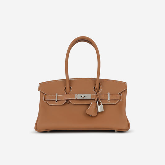 Hermès Shoulder Birkin 29 - Gold Evercolor | Palladium Hardware