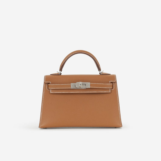 Hermès Mini Kelly - Gold Epsom | Palladium Hardware