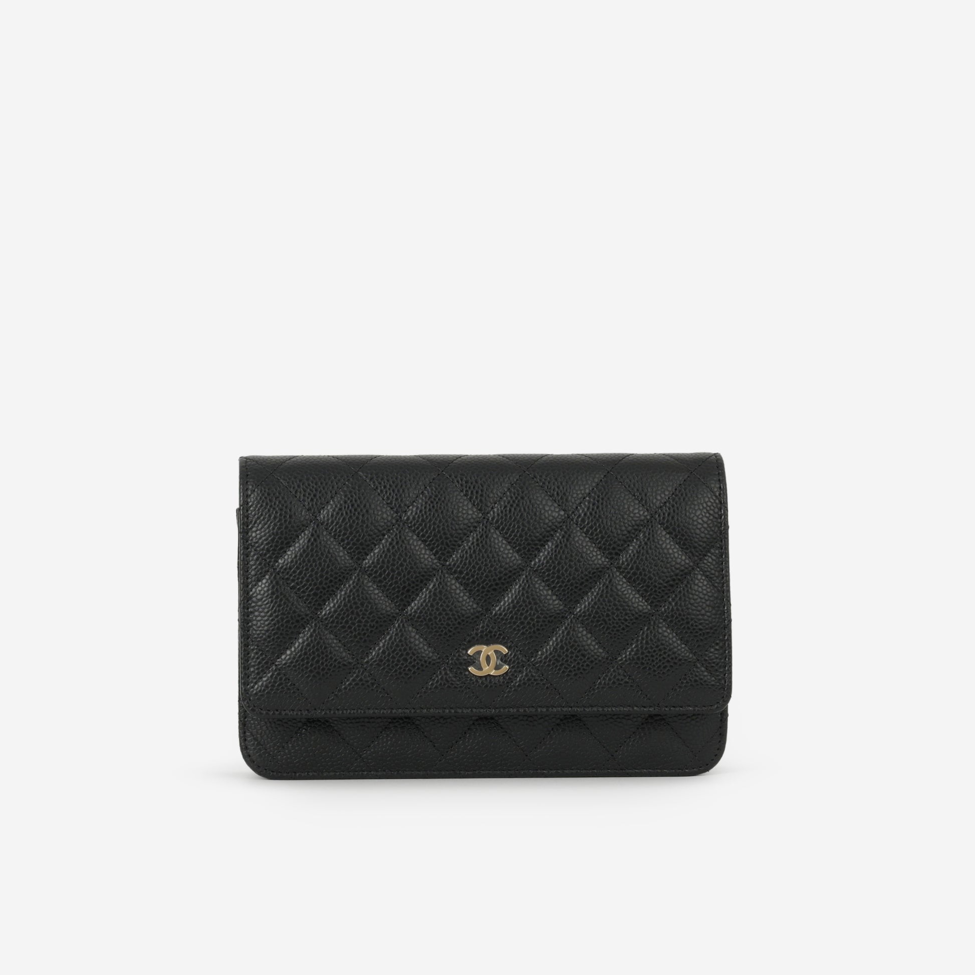 Chanel Classic Wallet on Chain - Black Caviar | Gold Hardware - Bagista