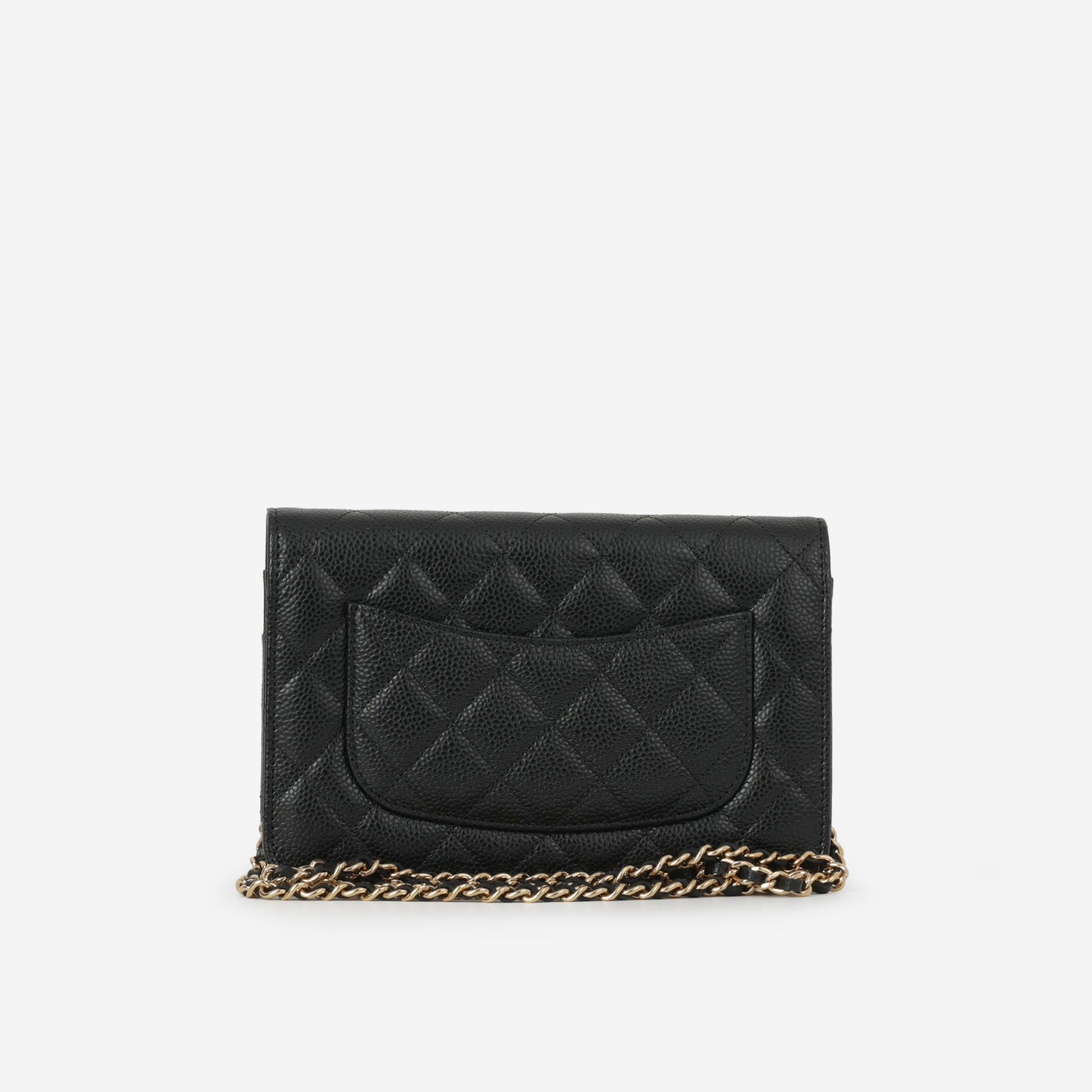Chanel Classic Wallet on Chain - Black Caviar | Gold Hardware - Bagista