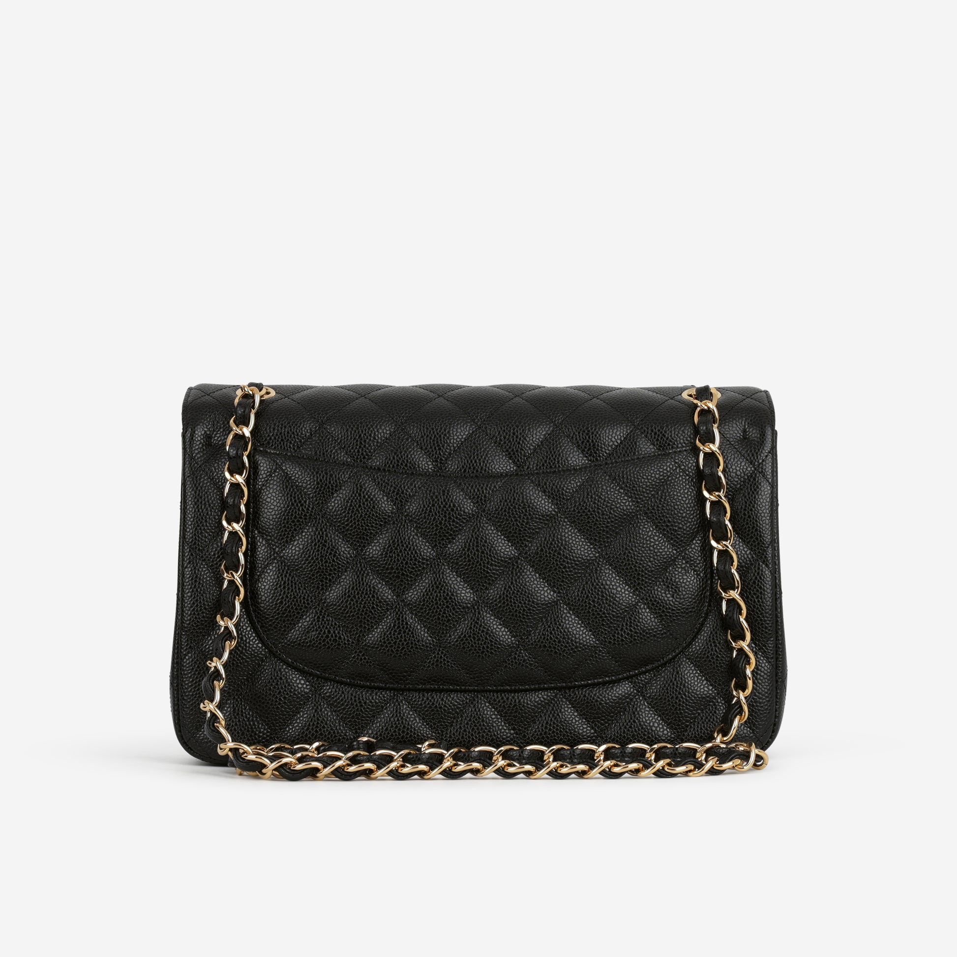 Chanel Classic Jumbo Double Flap - Black Caviar | Gold Hardware - Bagista
